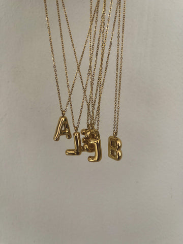 Big initial necklace