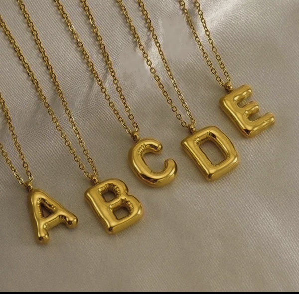 Big initial necklace